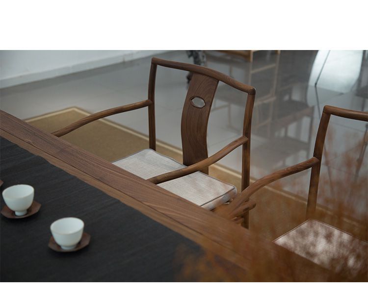 Horseshoe table dining-table writing desk(图6)