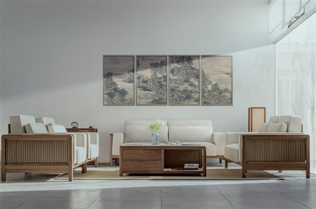 New Chinese style sofa Solid wood (图4)
