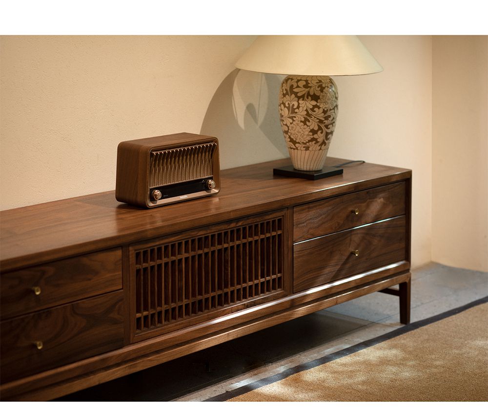 Solid wood Chinese style TV cabinet(图2)
