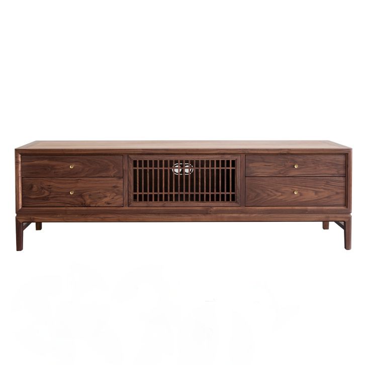 Solid wood Chinese style TV cabinet